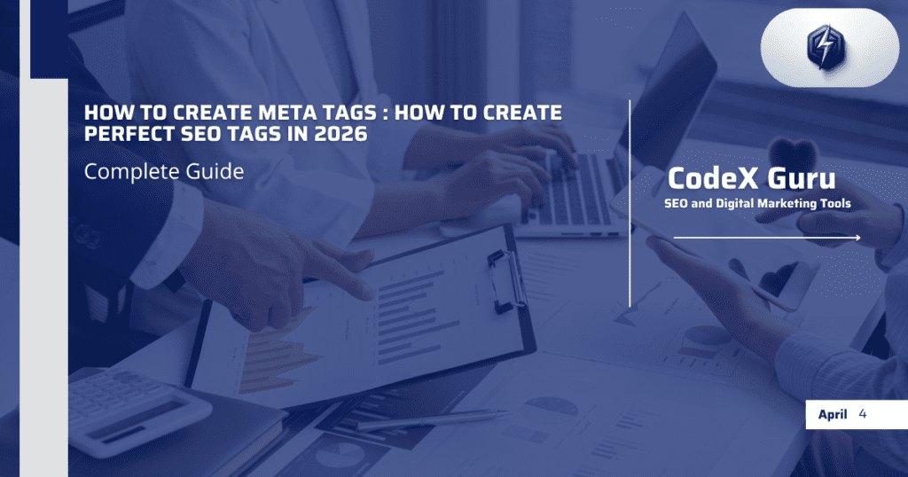 How to create meta tags in 2026 - step by step SEO guide by CodeX Guru