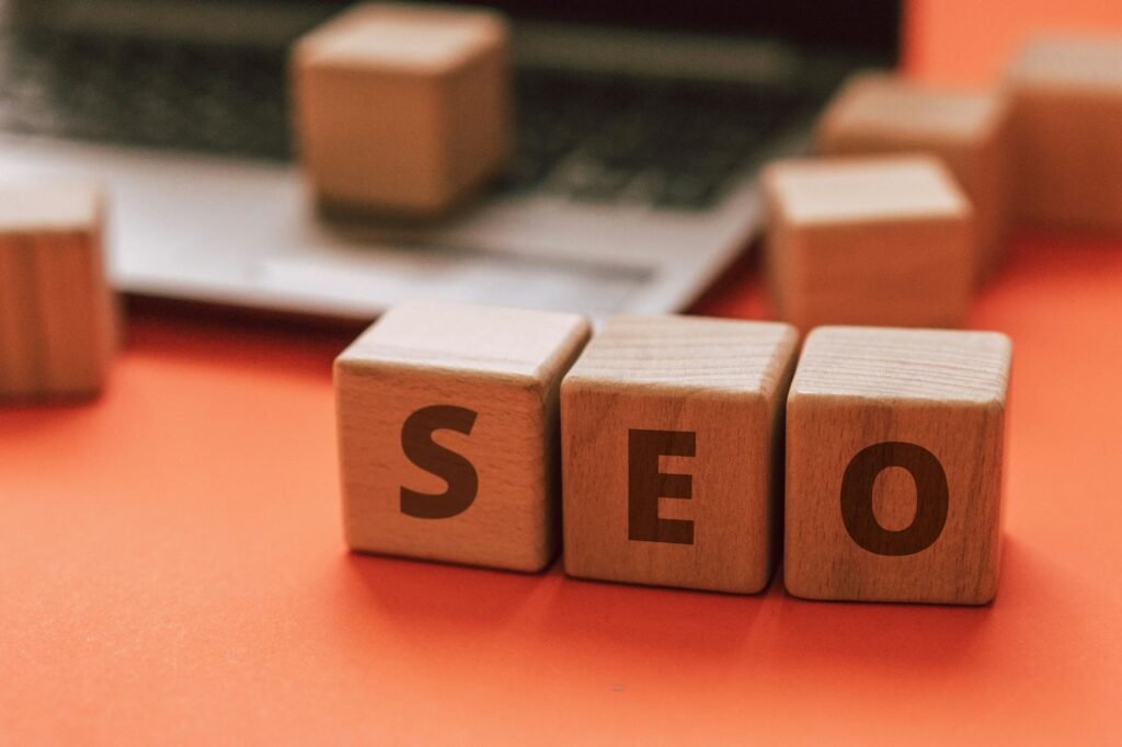 Image for blog three dices using word SEO. for H2 AI-Powered Keyword Research and Analysis
